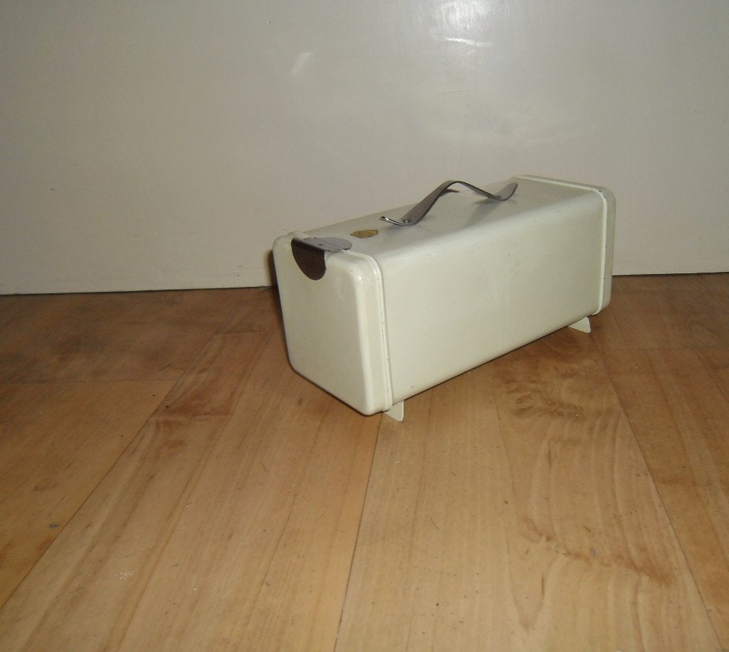 Vintage korte ontbijtkoek trommel Brabantia,model,caketromme, Ophalen of Verzenden