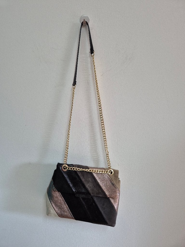 Tas14 - Bruine Italiaanse leren tas nieuwprijs €75 (1), Ophalen of Verzenden, Bruin, Handtas