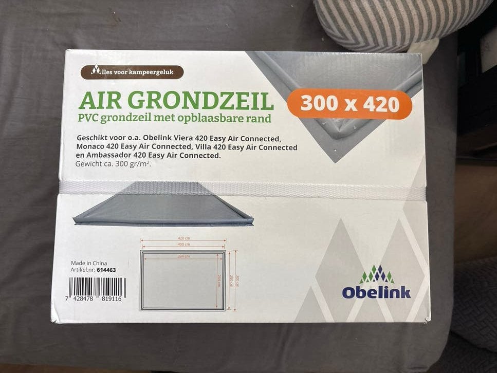 Obelink Air Grondzeil 300x420 met opblaasbare rand, Ophalen of Verzenden, Nieuw