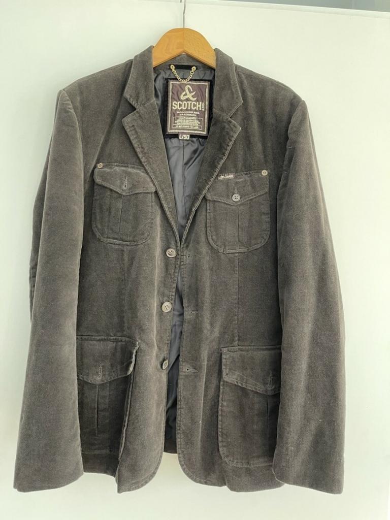 Colbert, Scotch en Soda, bruin, gevoerd, maat 50., Ophalen of Verzenden, Gedragen, Maat 48/50 (M), Bruin