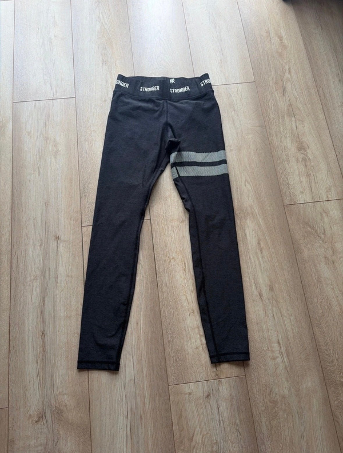 Stronger sportlegging S zwart /grijs- Nieuwstaat, Zwart, Ophalen of Verzenden, Maat 36 (S), Fitness of Aerobics
