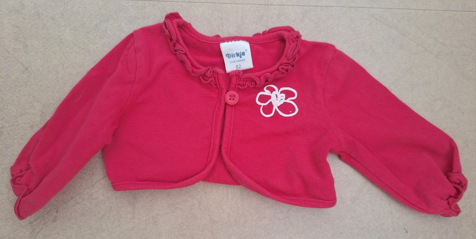 Dirkje roze bolero maat 62 z.g.a.n., Ophalen, Dirkje, Zo goed als nieuw, Truitje of Vestje