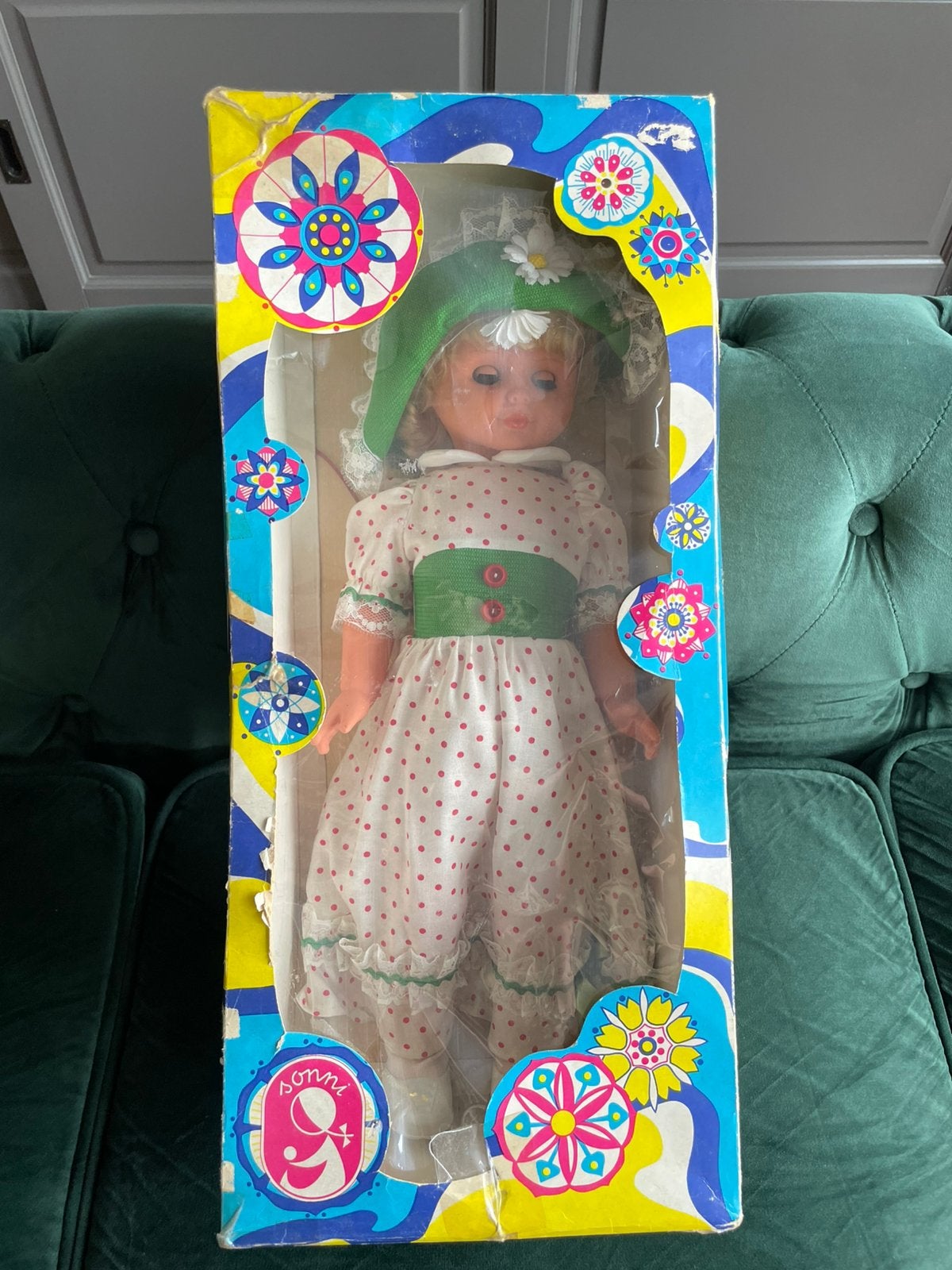 Sonni vintage pop oost Duits 45 cm doll, Verzamelen, Poppen, Ophalen of Verzenden, Zo goed als nieuw, Pop