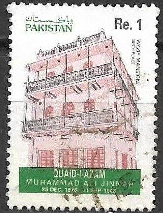 Pakistan 1993 45e sterfdag Mohammed Ali Jinnah, Verzenden, Gestempeld, Zuid-Azië