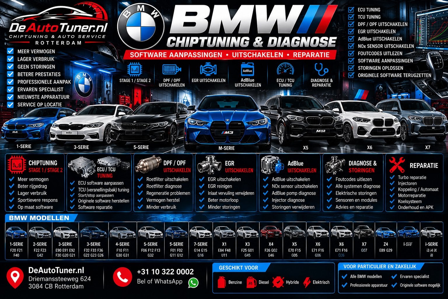 BMW Chiptuning Stage 1 | ECU Tuning | Diagnose & Reparatie, Ophalen of Verzenden