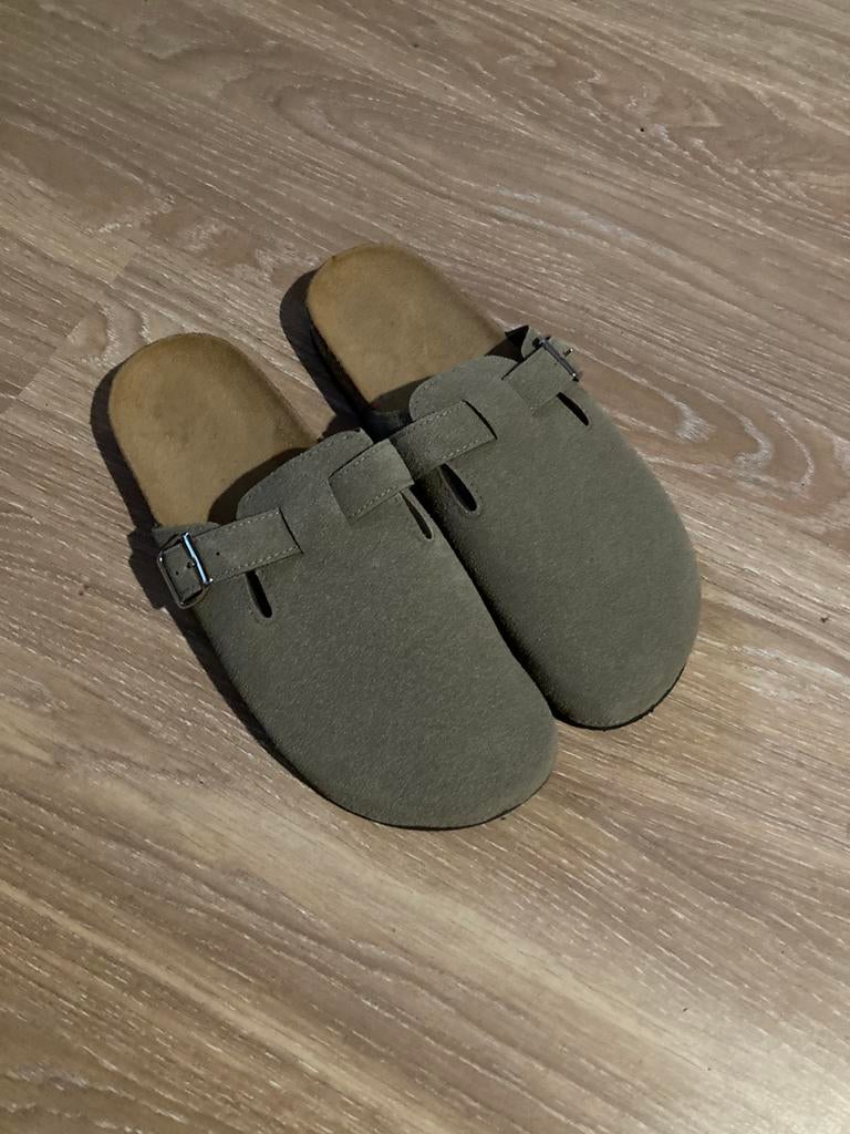 Heren slippers | Beige | Maat 46, Ophalen, Zo goed als nieuw, Overige kleuren, Slippers