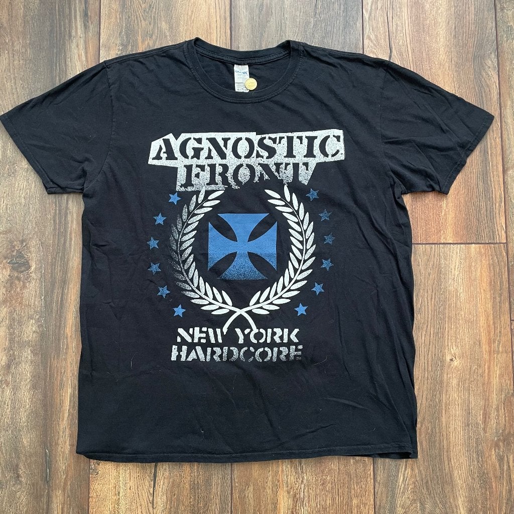 Agnostic Front New York Hardcore T-shirt - Maat XL - A227, Verzenden, Zwart, Maat 56/58 (XL), 600 de Maisonneuve Blvd W, Montreal, QC H3A 3J2, Canada
