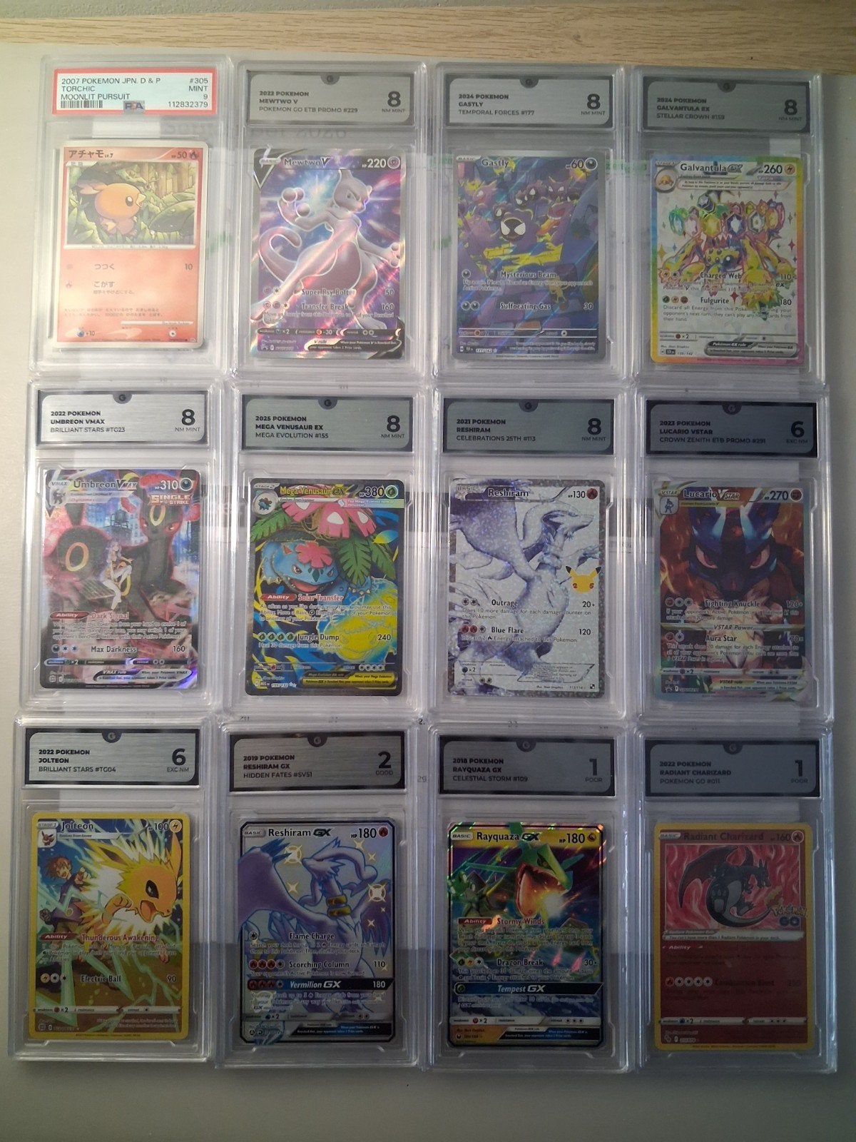 Gegradeerde Pokémon kaarten - Diverse PSA/CGC/Beckett, Hobby en Vrije tijd, Ophalen of Verzenden, Zo goed als nieuw, Meerdere kaarten
