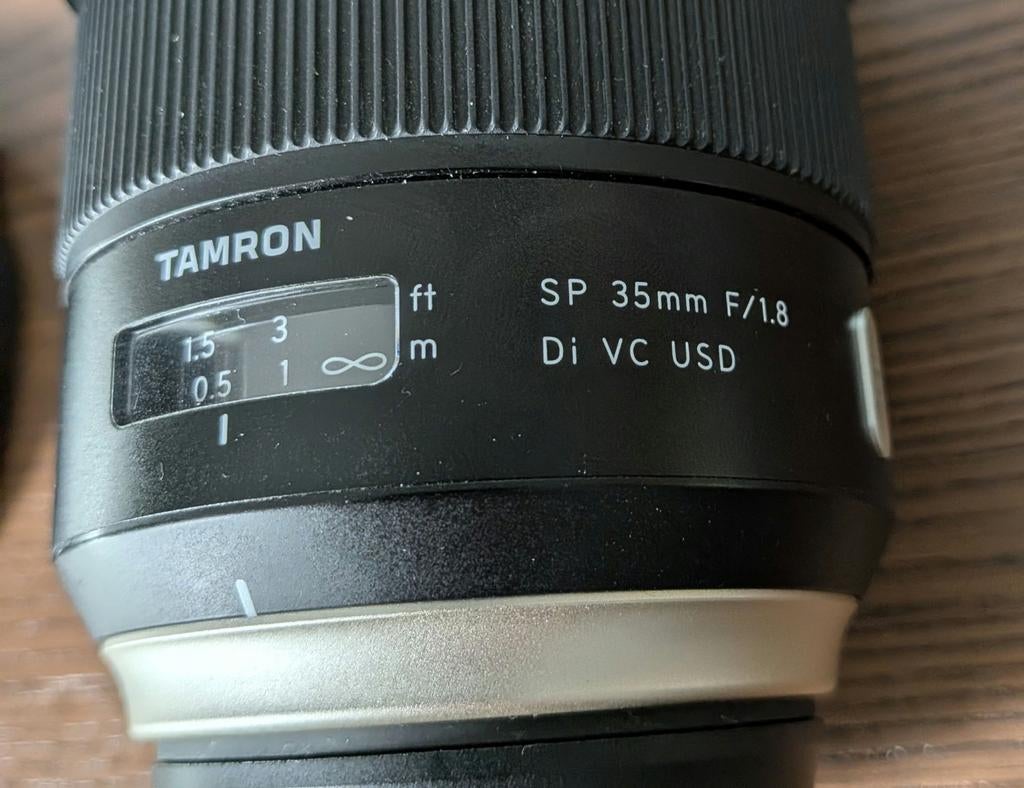 Tamron SP 35mm F/1.8 Di VC USD Lens  Nikon F, Audio, Tv en Foto, Fotografie | Lenzen en Objectieven, Ophalen of Verzenden, Zo goed als nieuw