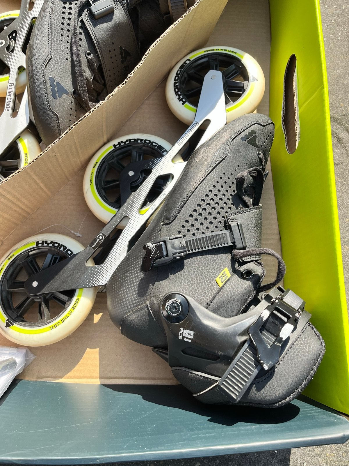 Rollerblade E2 Pro 125 skeelers - Maat 42.5, Gebruikt, Heren, Inline skates 4 wielen, Ophalen