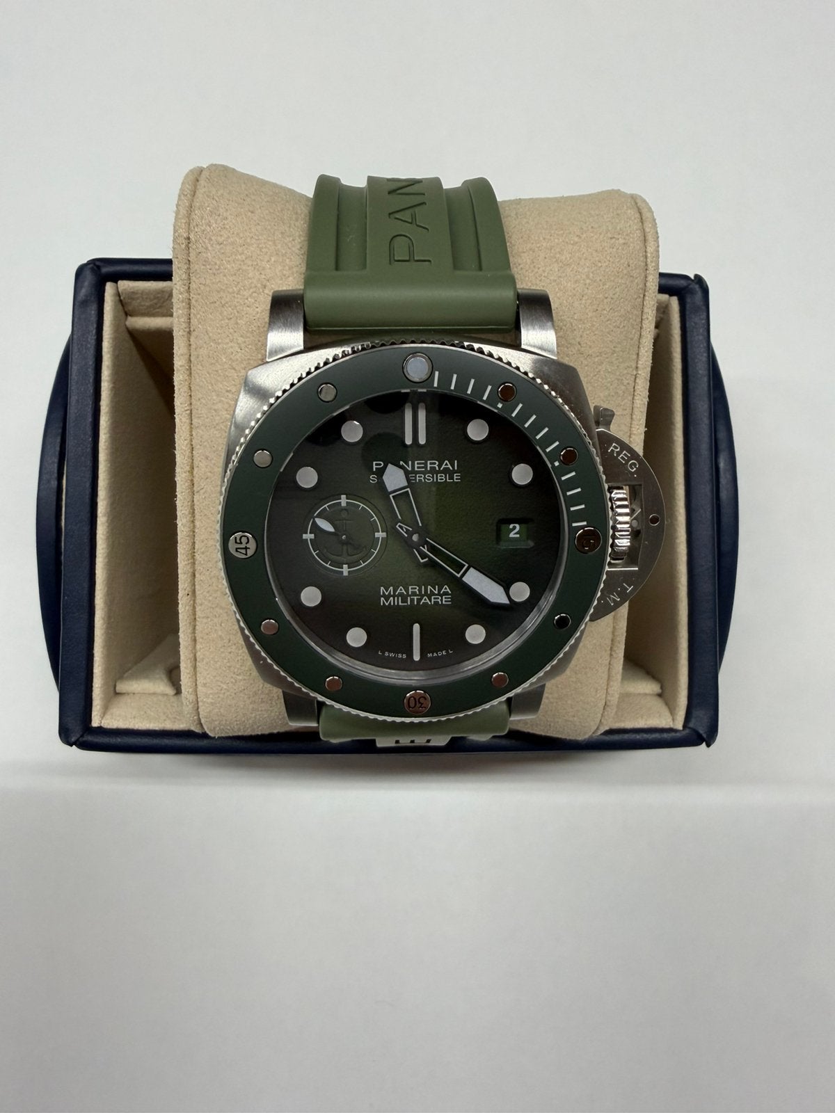 Te Koop Panerai - Submersible - Pam01697 - nieuw staat, Overige merken, Staal, Polshorloge, Nieuw
