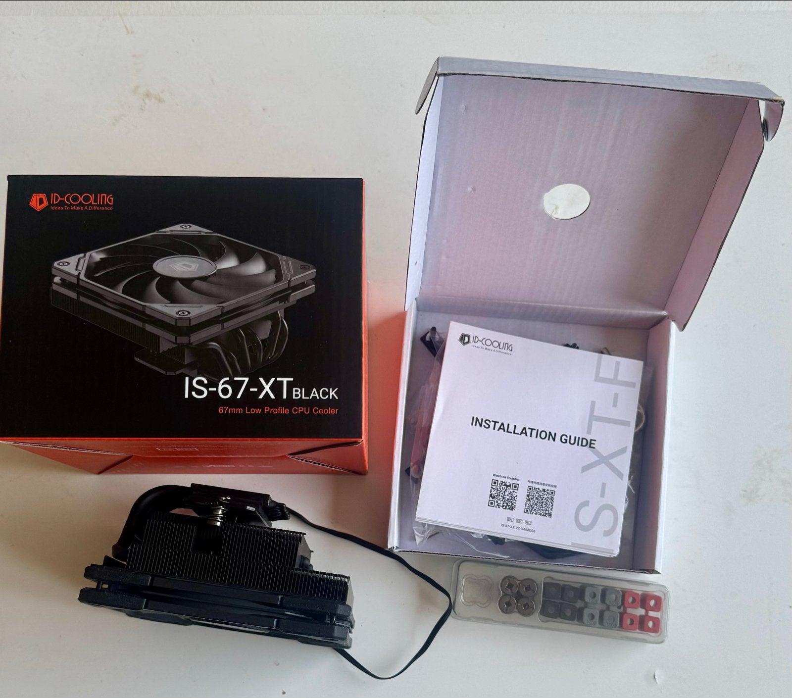ID Cooling IS-67-XT Black Low Profile CPU Koeler (Intel/AMD), Ophalen, Zo goed als nieuw, Luchtkoeling