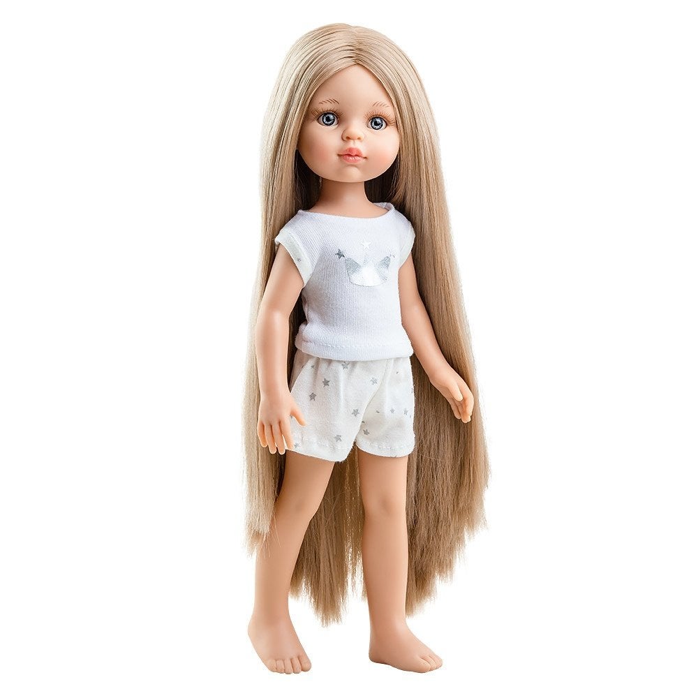 Paola Reina pop Amigas Carla lang haar met pyjama 32cm, Overige typen, Nieuw, Ophalen of Verzenden, Info@bezigebijtjezzz.nl
