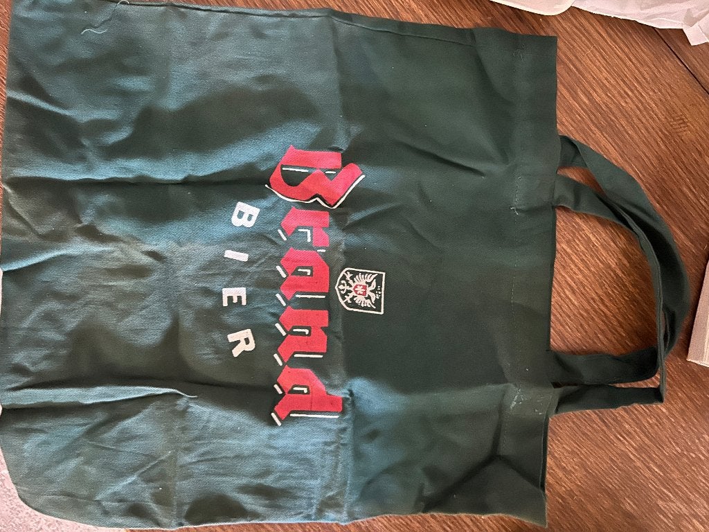 Brand Bier draagtas - Groene stoffen tas, Ophalen, Nieuw, Kleding, Brand