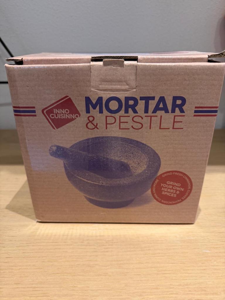 INNO CUISINNO Mortier en stamper - Nieuw in doos, Ophalen, Overige typen, Nieuw, Steen/keramiek