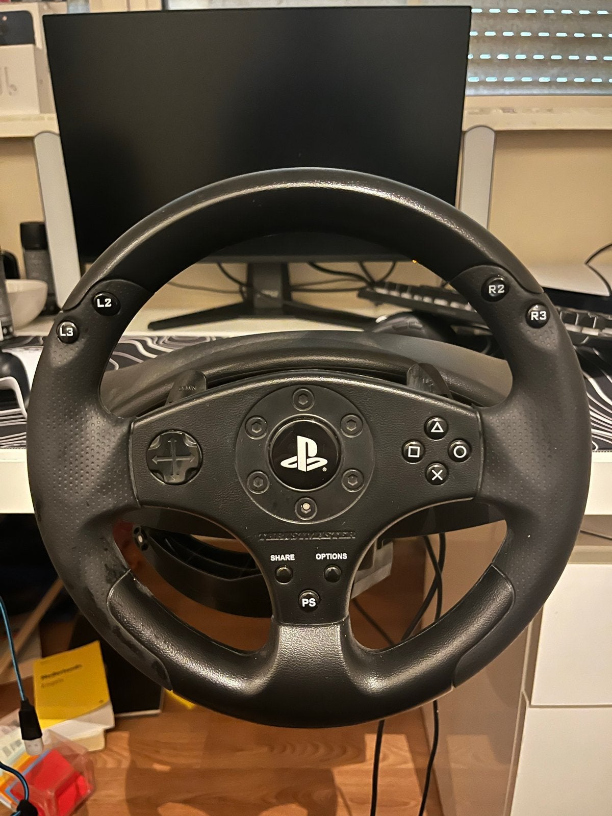 Thrustmaster T80 racestuur en pedalen voor PlayStation, Racestuur, Gebruikt, Thrustmaster, Verstelbaar
