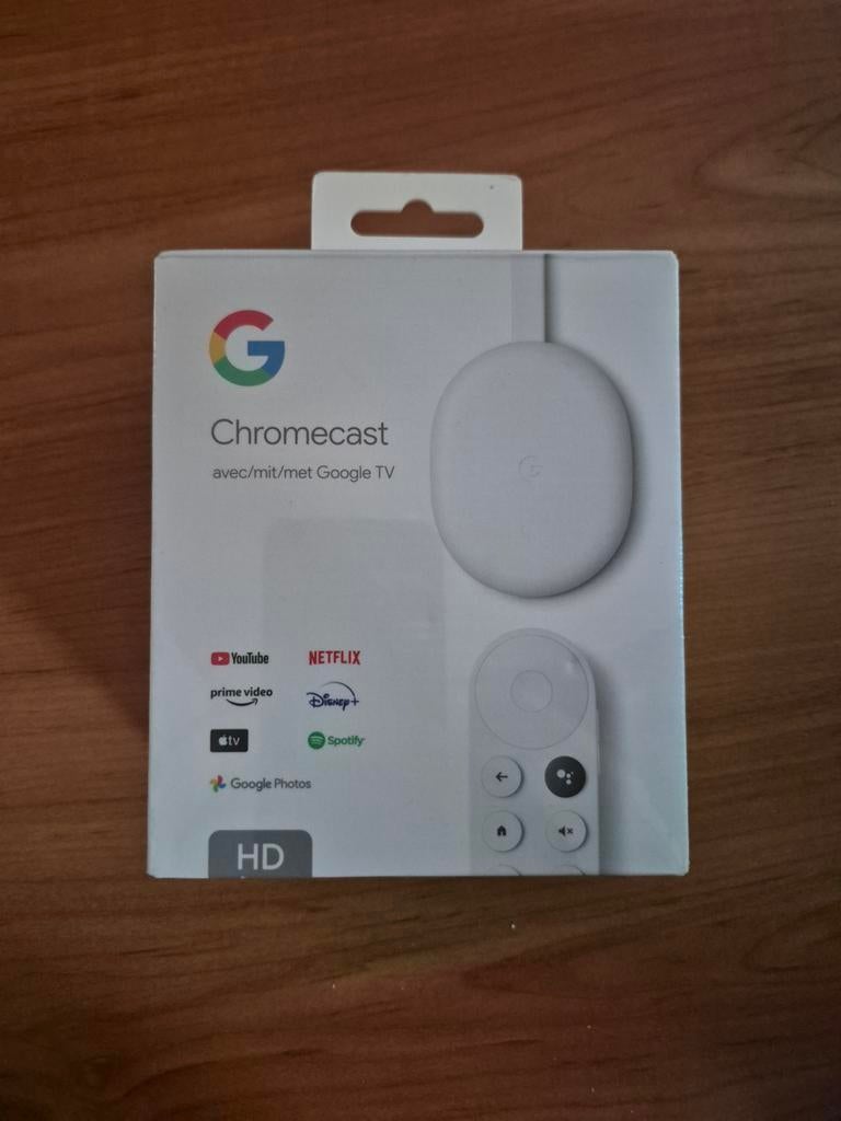 Chromecast met Google TV (HD) - Nieuw in doos, Ophalen of Verzenden, Nieuw, HDMI, Zonder harde schijf