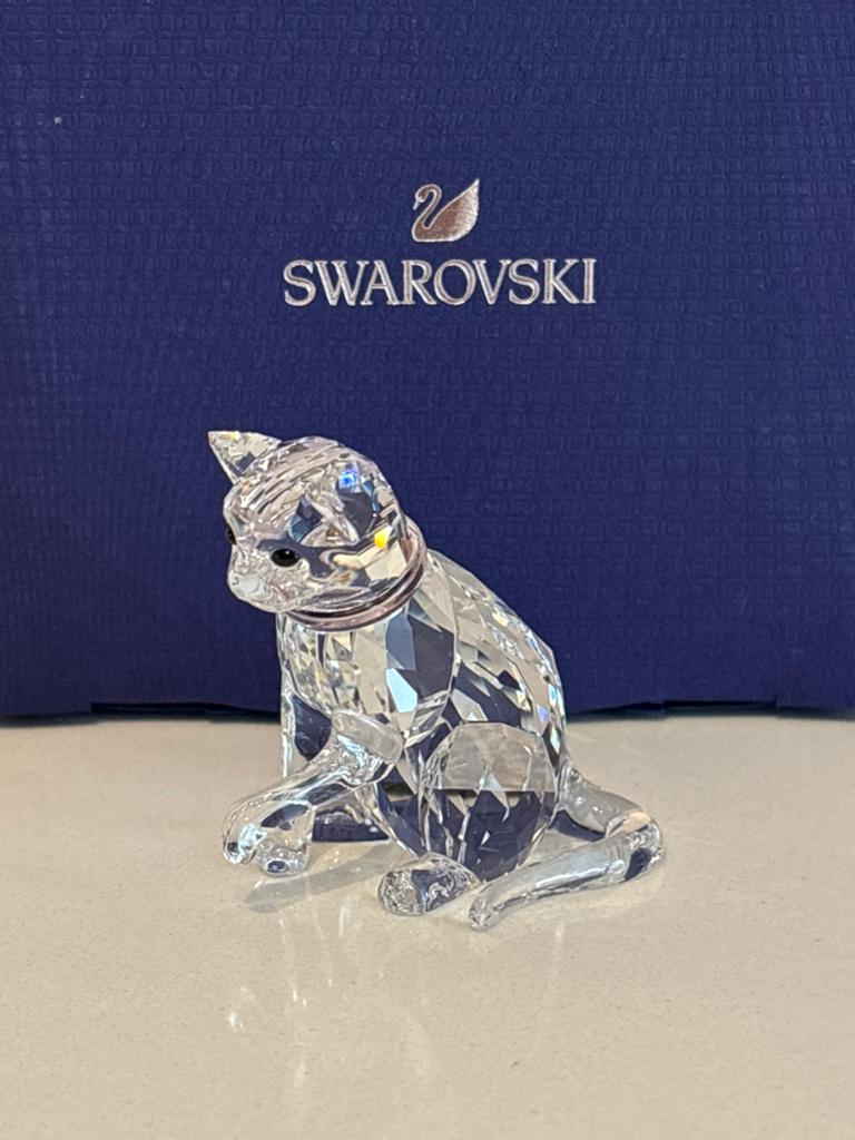 Swarovski kat, Ophalen of Verzenden, Zo goed als nieuw, Figuurtje