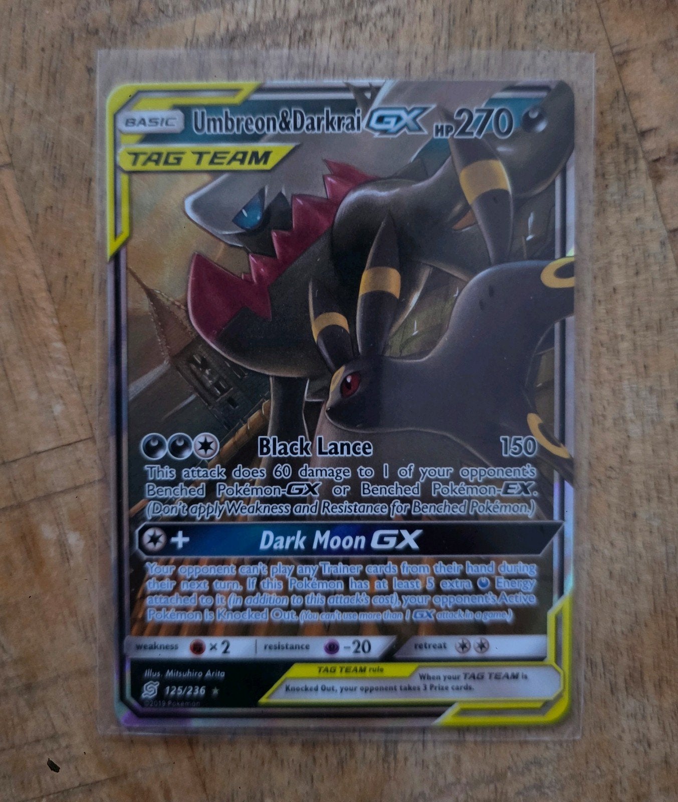 Umbreon & Darkrai GX - Unified Minds - 125/236, Ophalen of Verzenden, Nieuw, Losse kaart