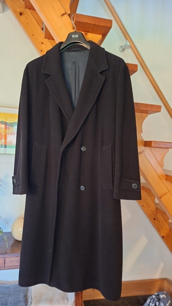 Herenmantel Hugo Boss, Kleding | Heren, Jassen | Winter, Blauw, Maat 56/58 (XL), Ophalen of Verzenden, Zo goed als nieuw