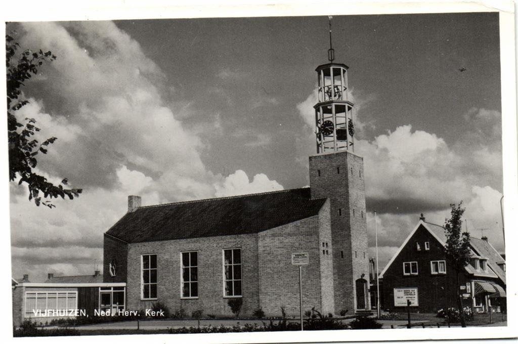 Vijfhuizen, Ned. Herv. Kerk - 1965 gelopen, Ophalen of Verzenden, 1960 tot 1980, Gelopen, Noord-Holland