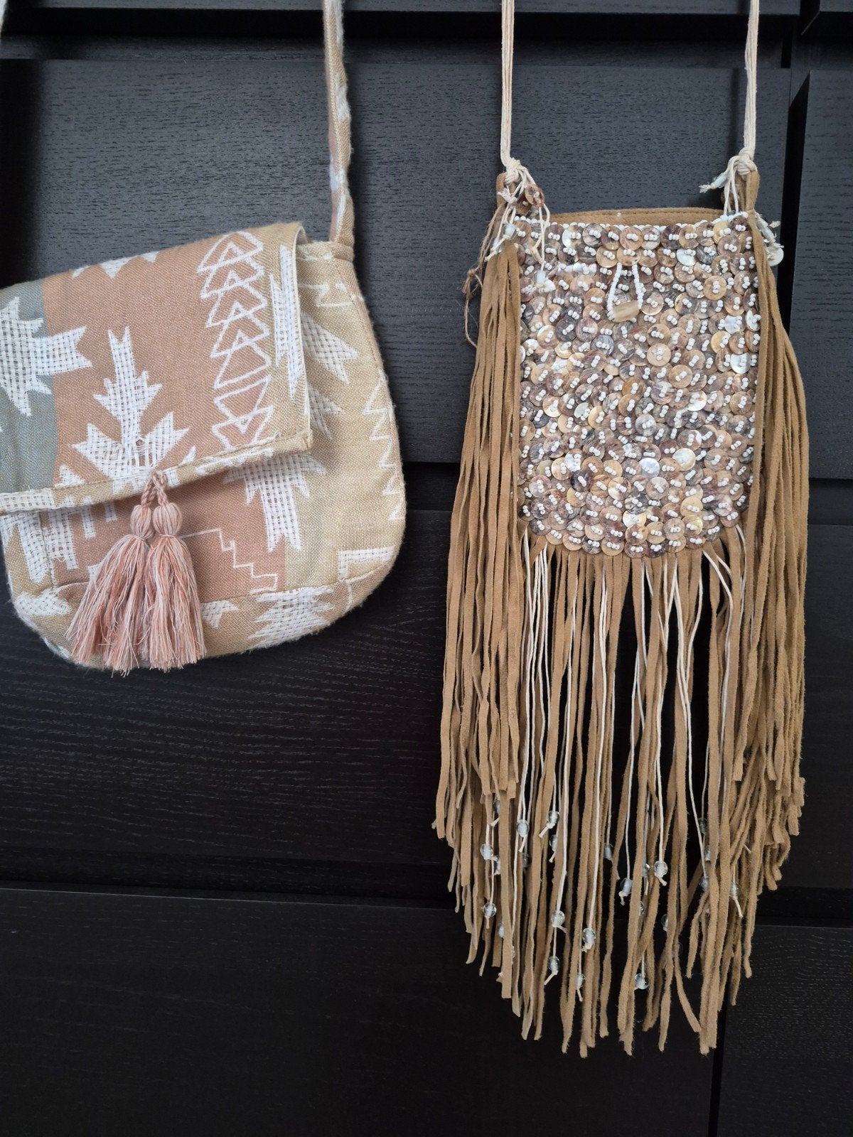 2x festival ibiza tasje cross body gado gado , yaya woman, Overige merken, Bruin, Ophalen of Verzenden, Zo goed als nieuw