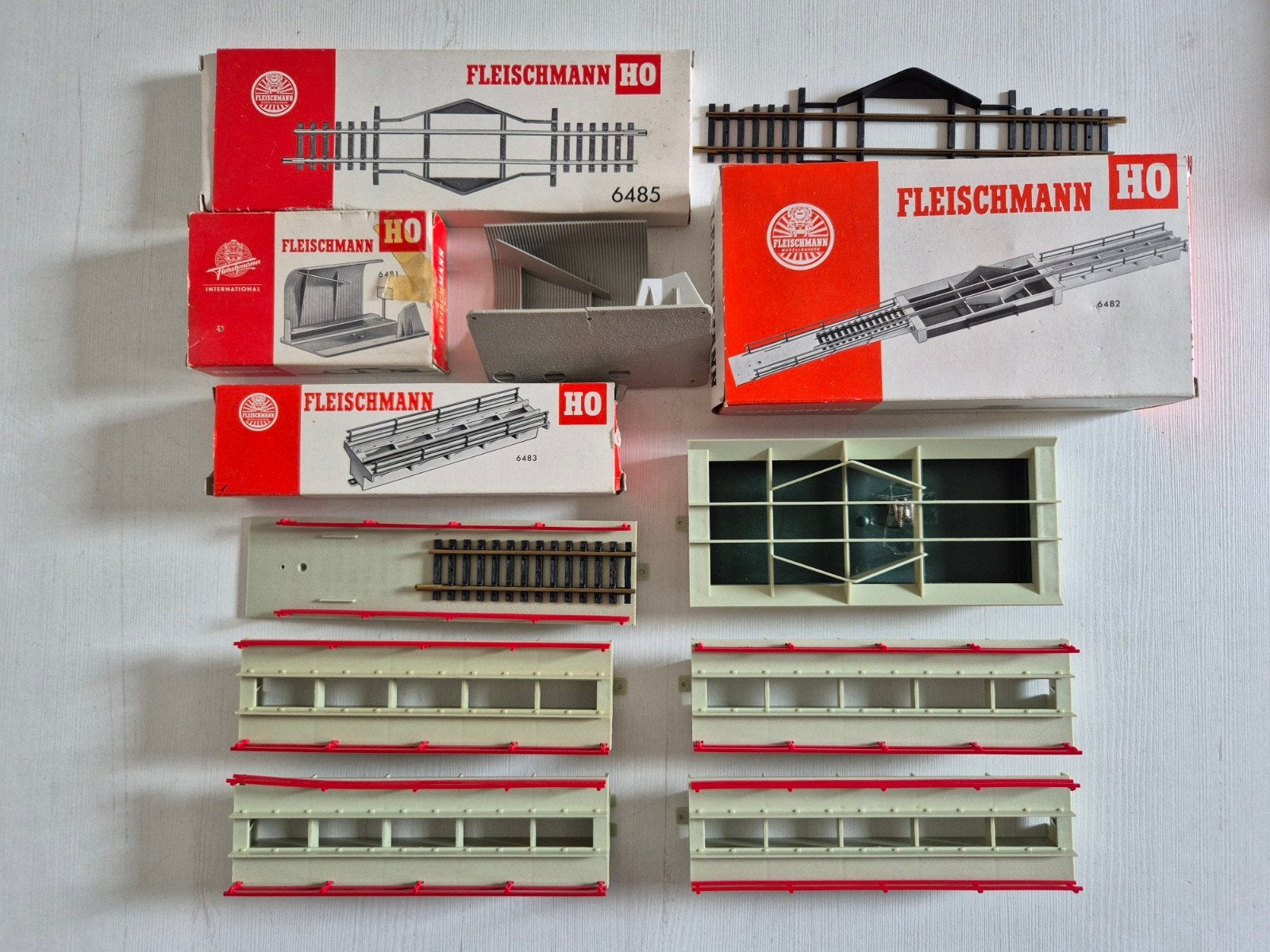 Fleischmann H0 losinstallaties 6481/6482/6483/6485, Ophalen of Verzenden, Gebruikt, Gelijkstroom, Fleischmann