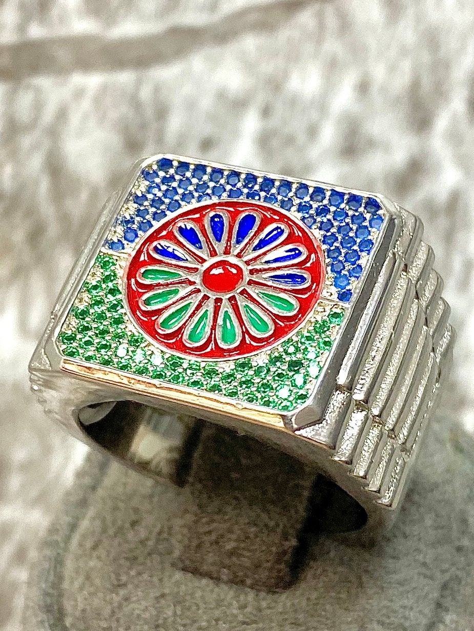 Zilveren Roma Sinti Ring, 19 tot 20, Nieuw, Ophalen of Verzenden, Dame of Heer