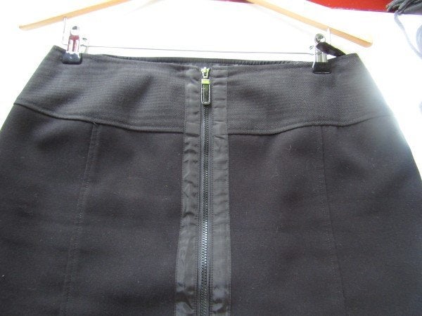 D972 KAPALUA mt 36-38 nieuw rok zwart tweewegrits koker, Kleding | Dames, Verzenden, Nieuw, Knielengte, Maat 36 (S)