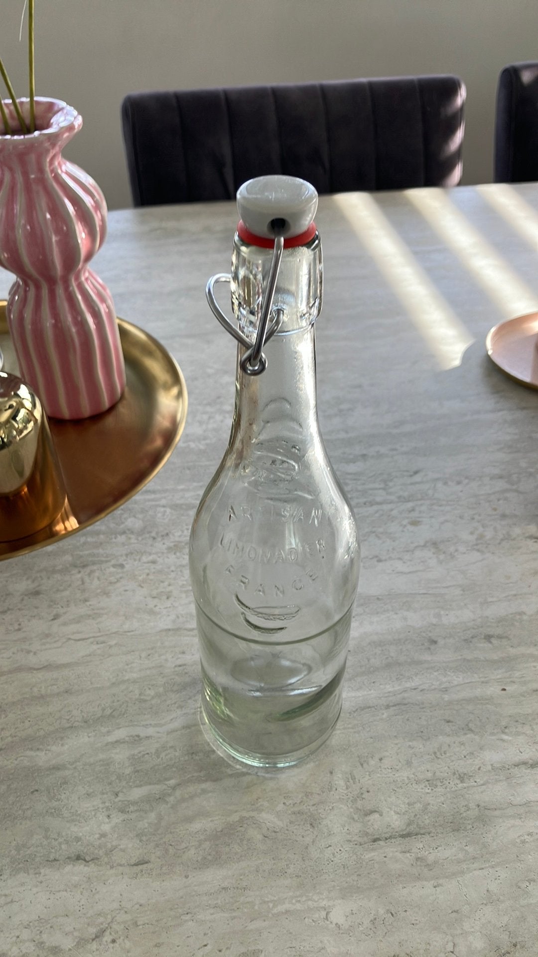 Glazen fles met beugelsluiting, Huis en Inrichting, Ophalen