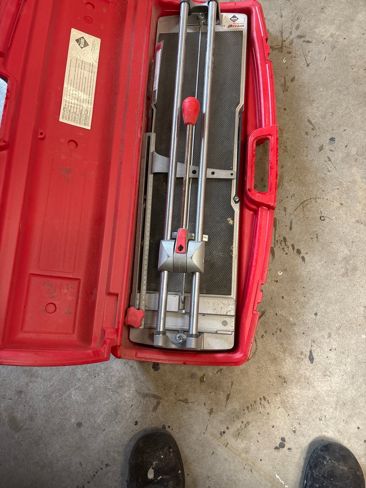 Rubi Speed 62 tegelsnijder met koffer, Ophalen, Gebruikt