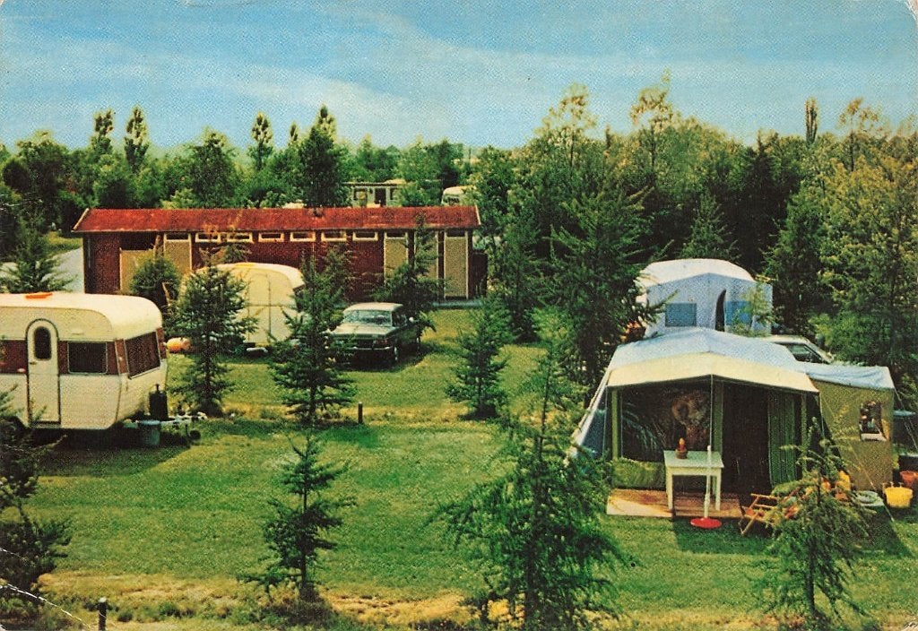 Roggel, Camping De Leistert, Ophalen of Verzenden, 1960 tot 1980, Gelopen, Limburg