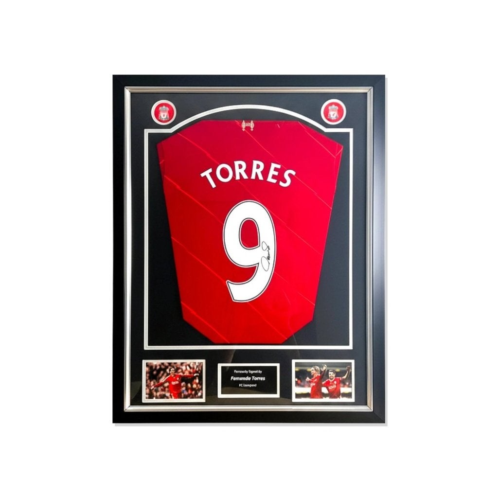 Torres – gesigneerd Liverpool FC 2021-22 shirt Deluxe Frame, Buitenlandse clubs, Shirt, Info@sportmemorabilianetherlands.com, Nieuw
