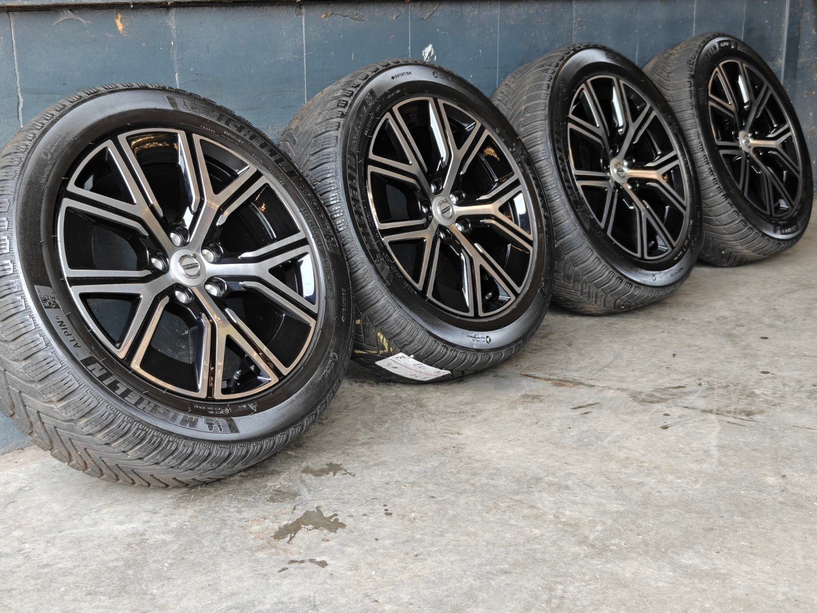 17" Originele Volvo V60 S60 V70 Winterset Michelin, 4153RD, Gebruikt, Banden en Velgen, 17 inch
