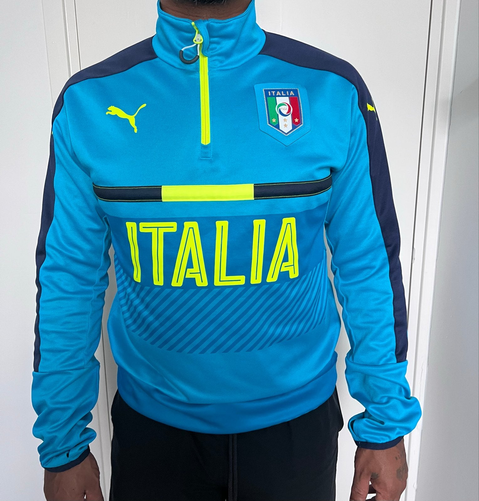 Italia club WK vest maat M, Ophalen of Verzenden, Zo goed als nieuw, Maat 48/50 (M), Voetbal