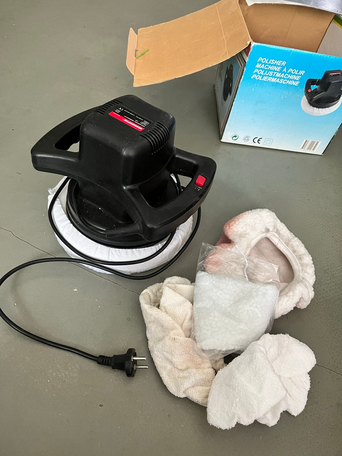 Kensington Polijstmachine 110W met accessoires, Ophalen