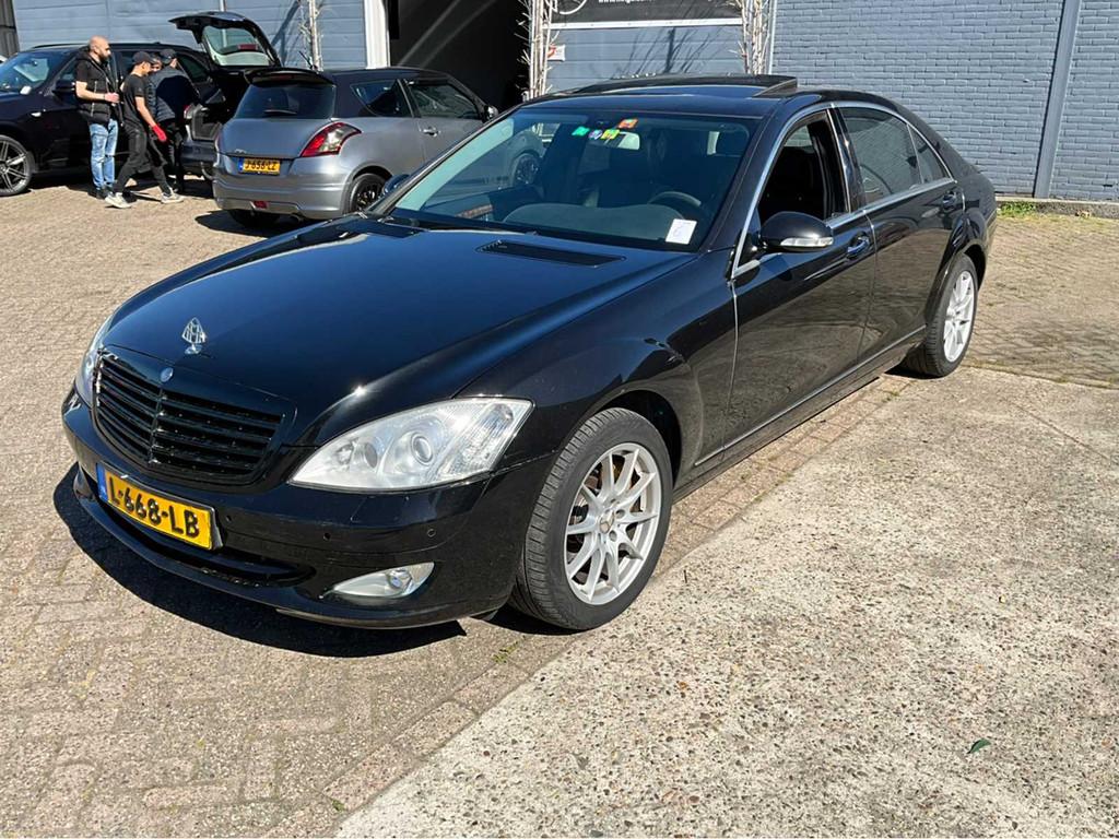 2005 Mercedes-Benz S-klasse 500 Lang Personenauto, Auto's, Mercedes-Benz, Gebruikt, 1885 kg, 4 stoelen, Zwart