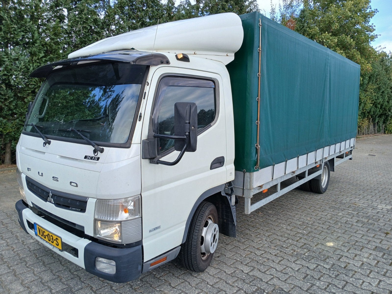 Mitsubischi FUSO Canter 2021 huif, 4 cilinders, FUSO, Wit, 2831 kg