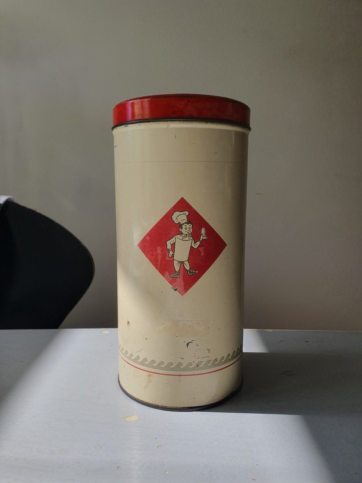 Vintage beschuitblik van Bolletje, Antiek en Kunst, Ophalen of Verzenden