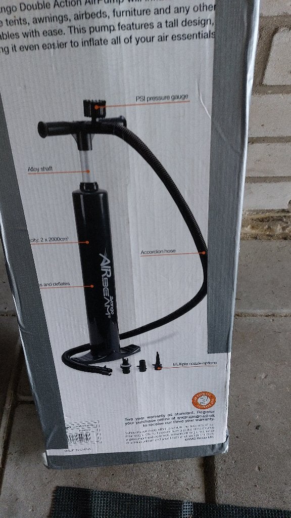 Pompen 2x t.b.v Outwell tent zgan, Ophalen, Zo goed als nieuw