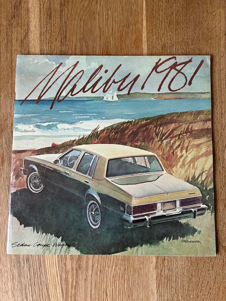 1981 Chevrolet Malibu brochure, Ophalen of Verzenden, Zo goed als nieuw, Chevrolet