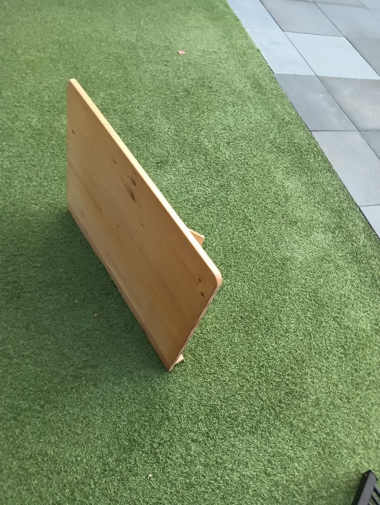Wandtafel/bureau inklapbaar ikea hout, Ophalen, Gebruikt