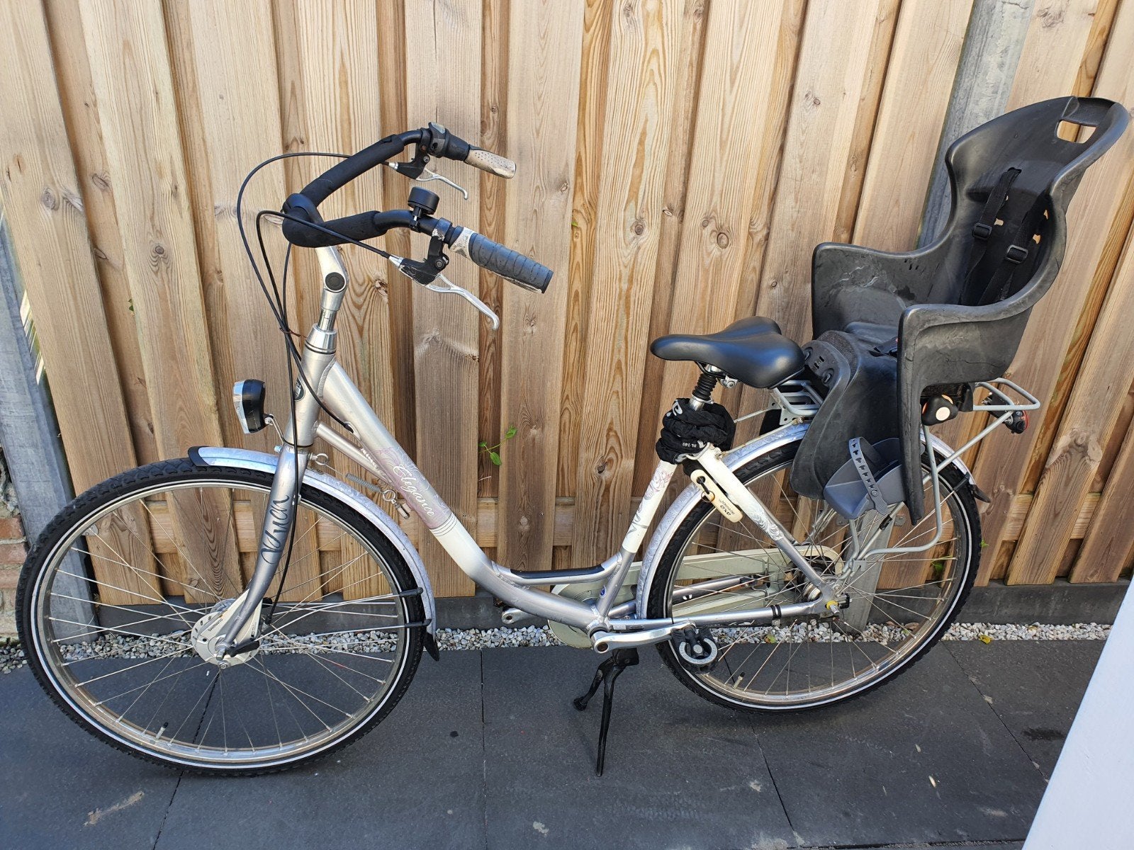 Elegance Moederfiets 3 versnellingen incl zitje, Gebruikt, Versnellingen, 50 tot 53 cm, 1 zitje