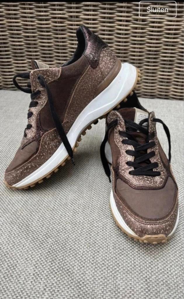 Floris van Bommel sneakers maat 40, Ophalen of Verzenden, Gedragen, Bruin, Sneakers of Gympen