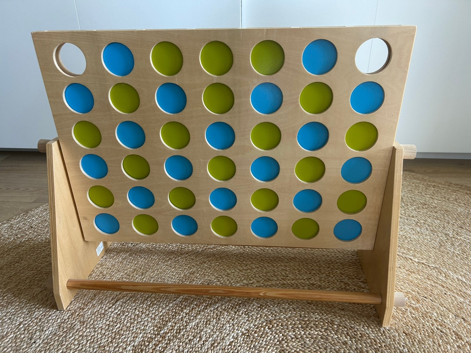 BS Toys Reuze Vier op een Rij Deluxe Houten Spel, Ophalen of Verzenden, Zo goed als nieuw, Overige typen