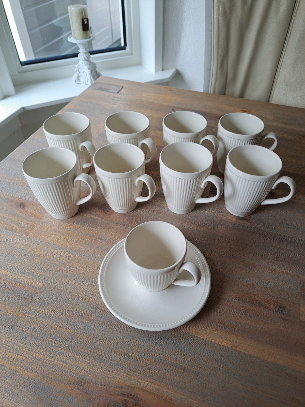 Wedgwood Windsor Kofiie/theemok - 8 stuks, Huis en Inrichting, Klassiek, Ophalen of Verzenden, Zo goed als nieuw, Kop(pen) en/of Schotel(s)