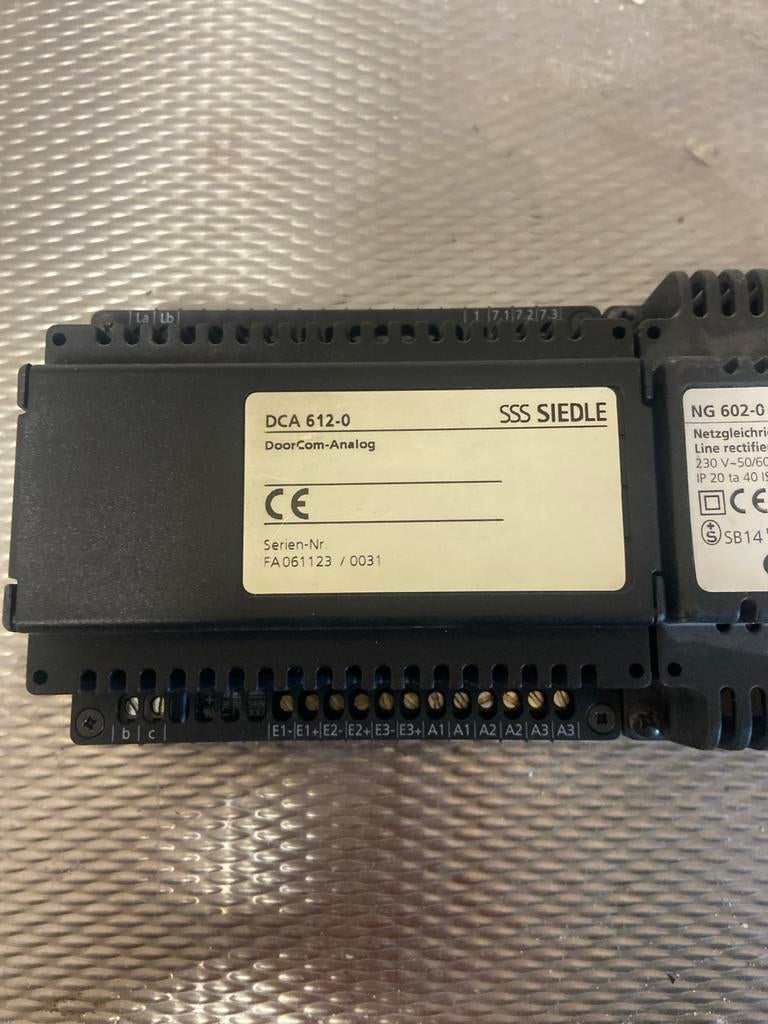SSS Siedle DCA 612-0 DoorCom-Analog & NG 602-0 Netgleichrich, Ophalen of Verzenden, Gebruikt, Overige typen