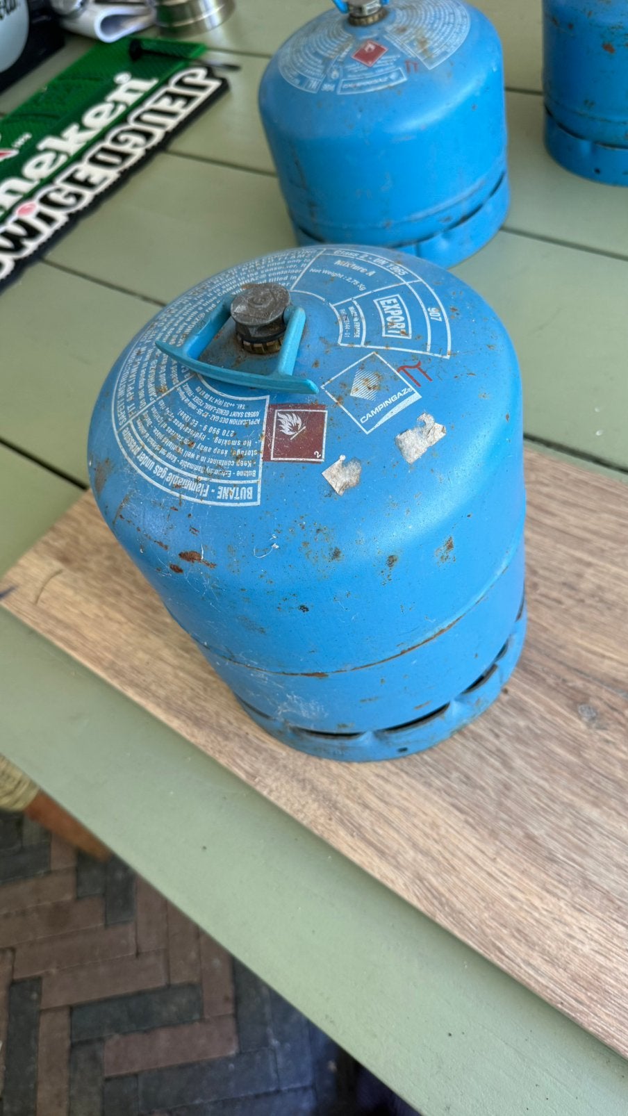 Gasfles groot campingas, Ophalen of Verzenden, Zo goed als nieuw