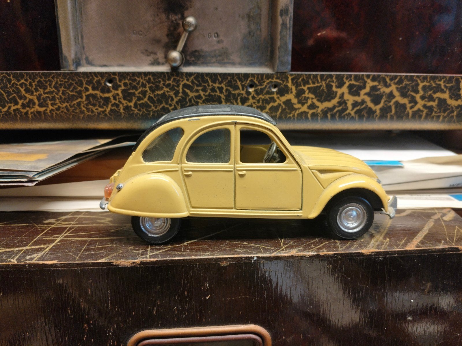 Citroën 2CV 1:25 Polistil modelauto - zonder doos, Ophalen of Verzenden, Gebruikt