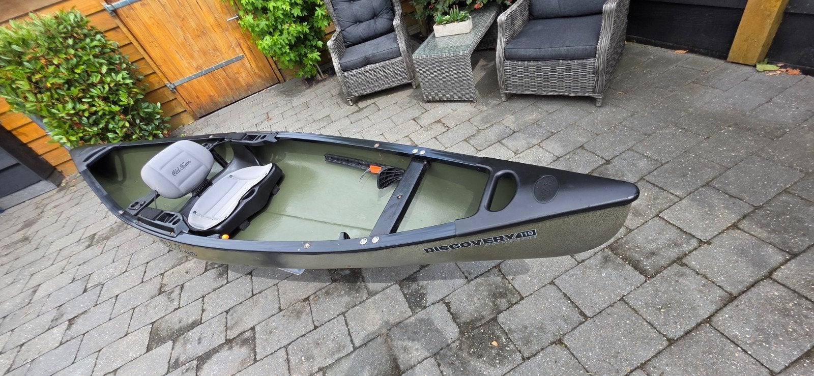 Old Town Discovery 119 Solo Sportsman Kano met peddel, Watersport en Boten, Kano's, Ophalen, Gebruikt
